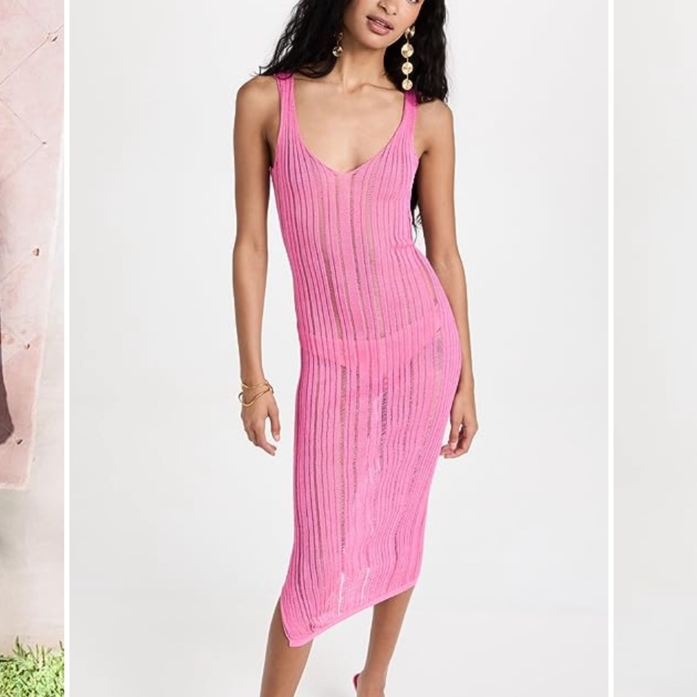 NWT Cult Gaia Pink Cover Up, Size XS - Picture 3 of 4